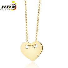 Collier en forme de coeur en acier inoxydable bijoux (hdx1101)